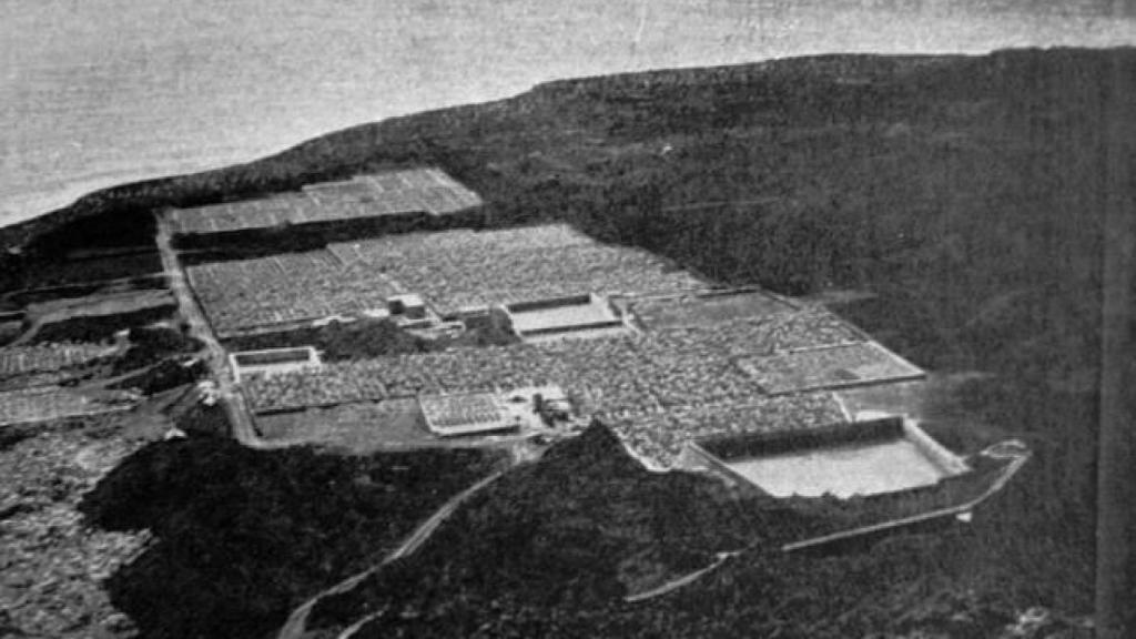 Una de las primeras fincas en recuperar las tierras de las coladas en 1949.