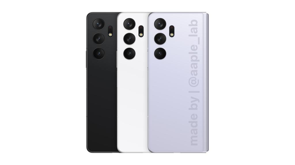 Galaxy Z Fold4 de Apple Lab en varios colores