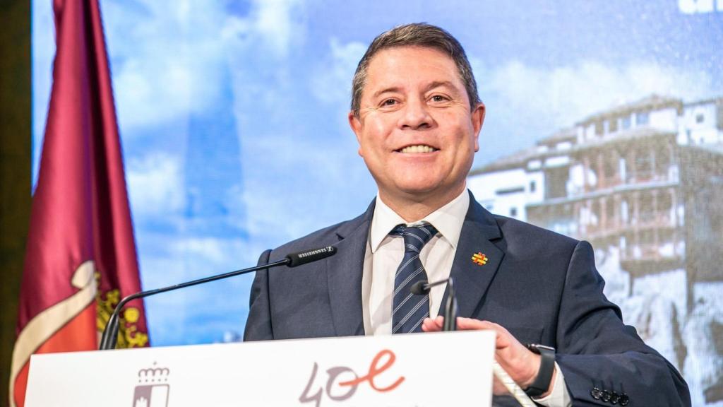 Emiliano García-Page, en una imagen de este viernes en Cuenca