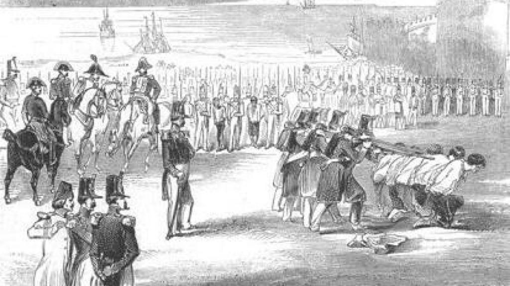 Fusilamiento de los oficiales de Pantaleón Boné.