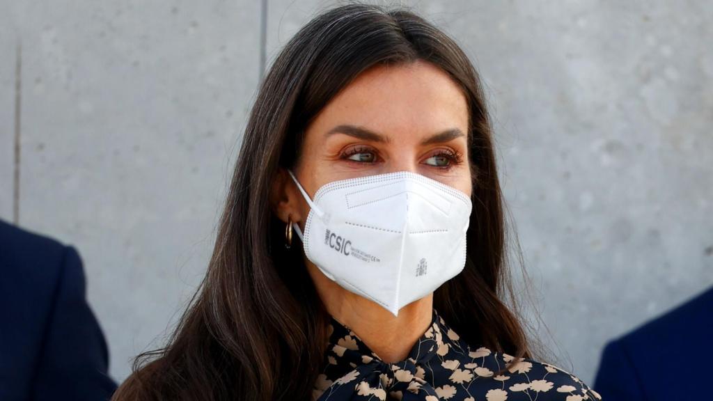 La reina Letizia en su último acto público de esta semana.