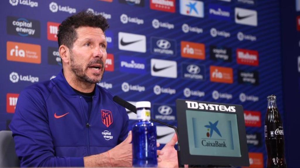 Diego Pablo Simeone en rueda de prensa