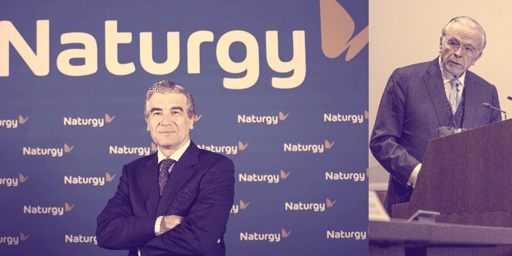 Francisco Reynés e Isidro Fainé.