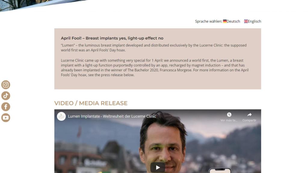 Web de Lucerne Clinic