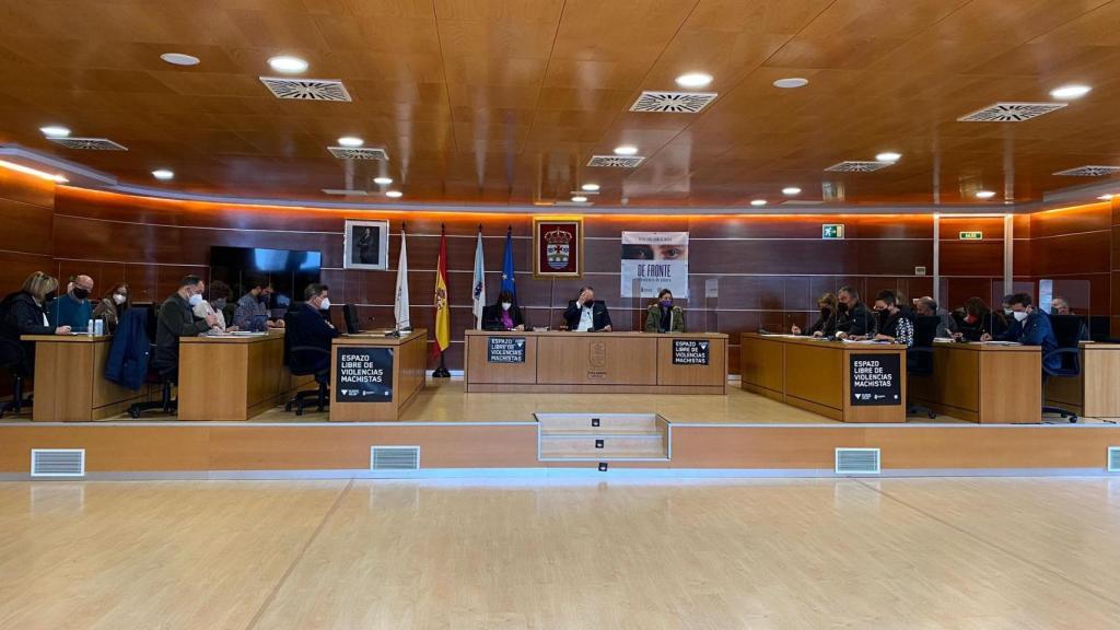 El pleno de Culleredo, hoy viernes 11 de febrero.