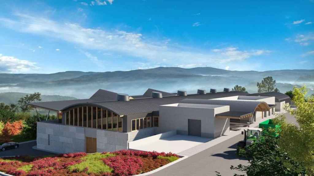 Infografía de las instalaciones de la bodega en Galicia.