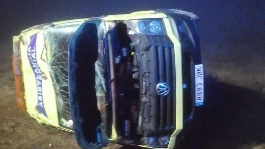 Accidente de ambulancia en Villanueva de Valrrojo