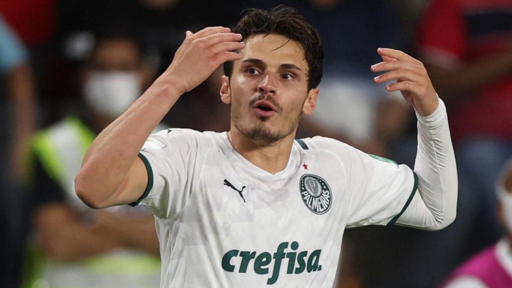 Palmeiras, jugando la final con la camiseta del año pasado.