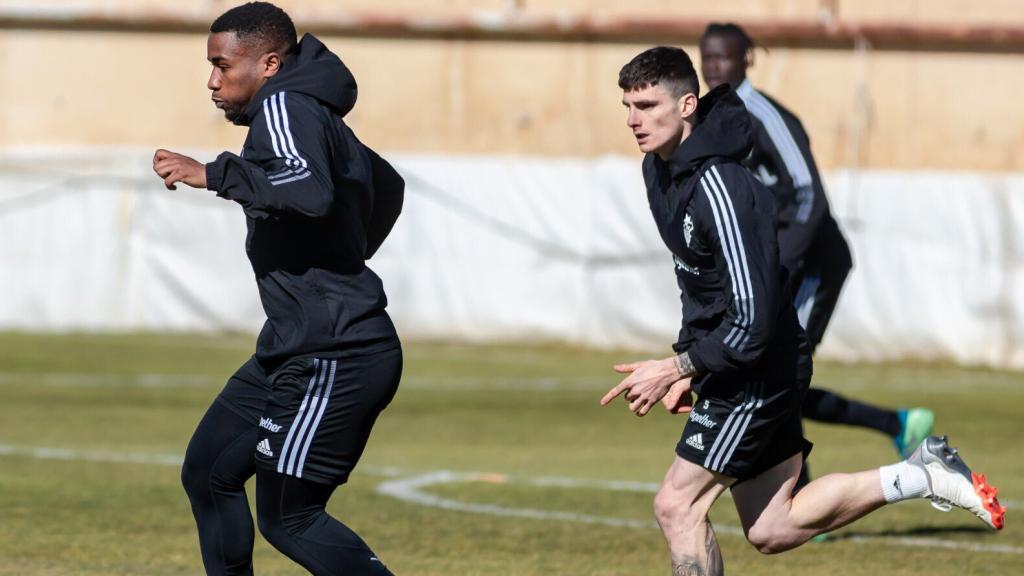 Kawaya, uno de los fichajes de invierno, en un entrenamiento. Foto: Albacete Balompié