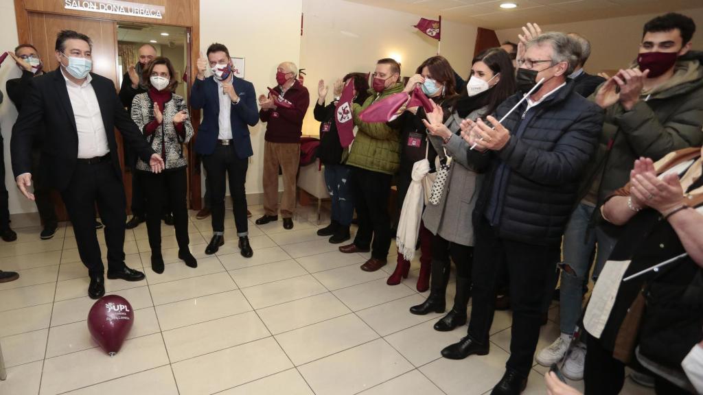 Luis Mariano Santos (UPL) en la noche electoral. Campillo ICAL