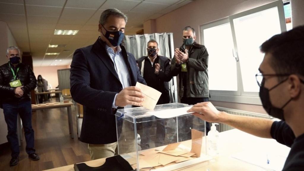 Ortega Smith acompaña al candidato por Ávila José Antonio Palomo