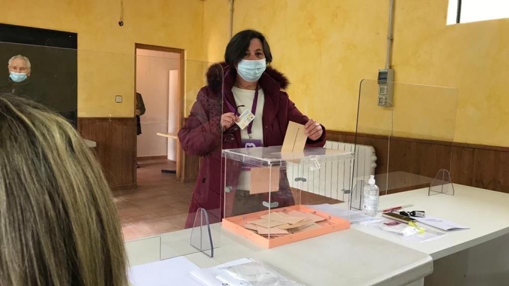 La cabeza de lista de Unidas Podemos a las Cortes por Zamora, Isabel Reguilón