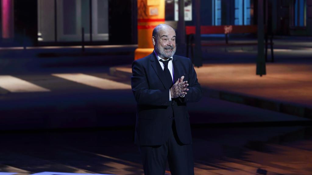 Antonio Resines en los Premios Forqué, una de sus últimas apariciones públicas antes de ser ingresado.