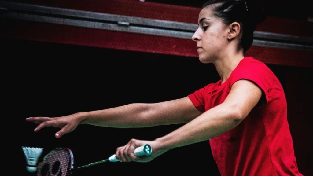 Carolina Marín durante uno de sus entrenamientos