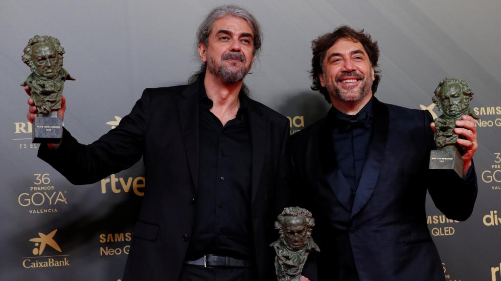 Fernando León de Aranoa y Javier Bardem. / Biel Aliño (Efe).