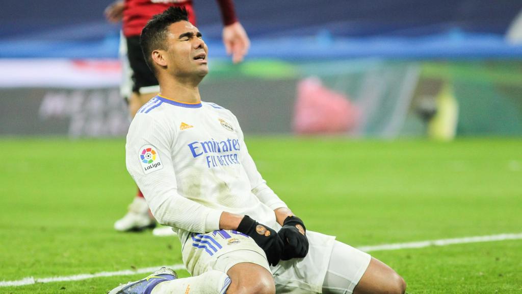 Casemiro, en un partido del Real Madrid de la temporada 2021/2022