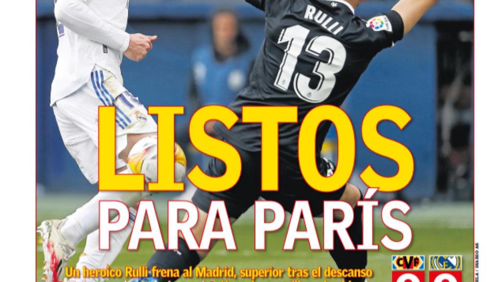 La portada del diario AS (13/02/2022)