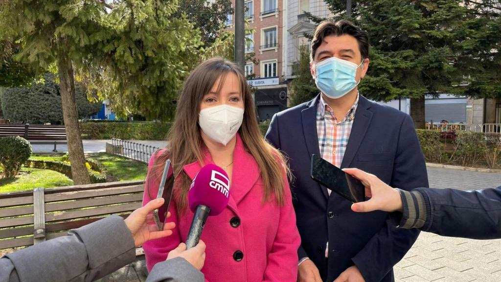 Tania Andicoberry ha atendido a los medios de comunicación en Albacete.