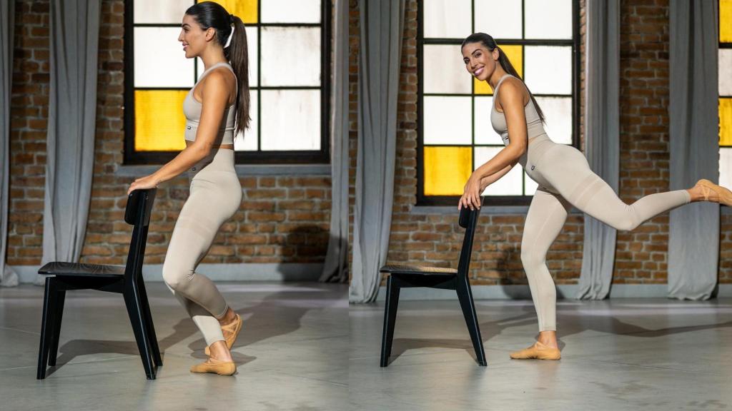 Cuarto ejercicio ballet barre.