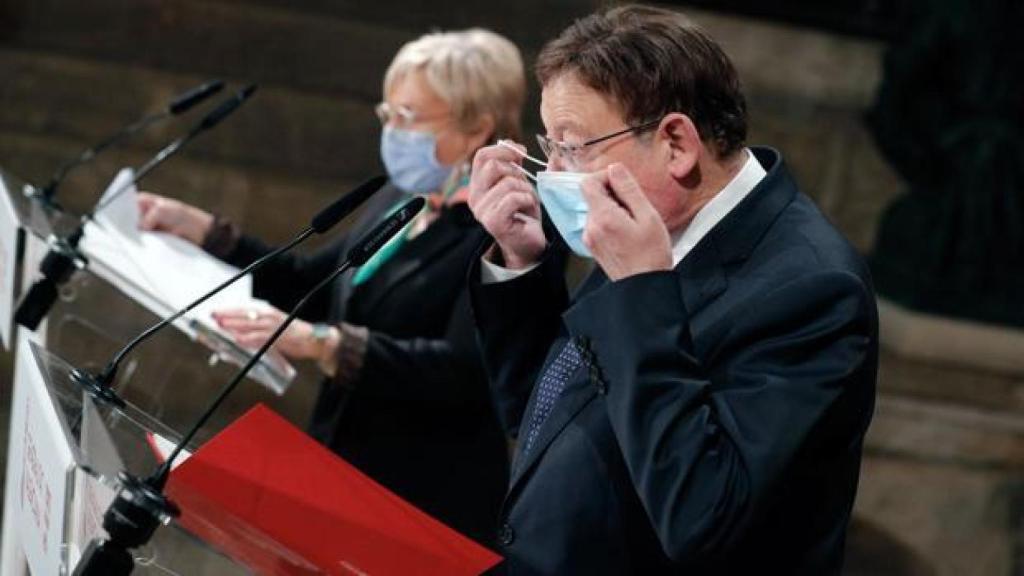 La consellera de Sanidad Ana Barceló y el presidente de la Generalitat, Ximo Puig.