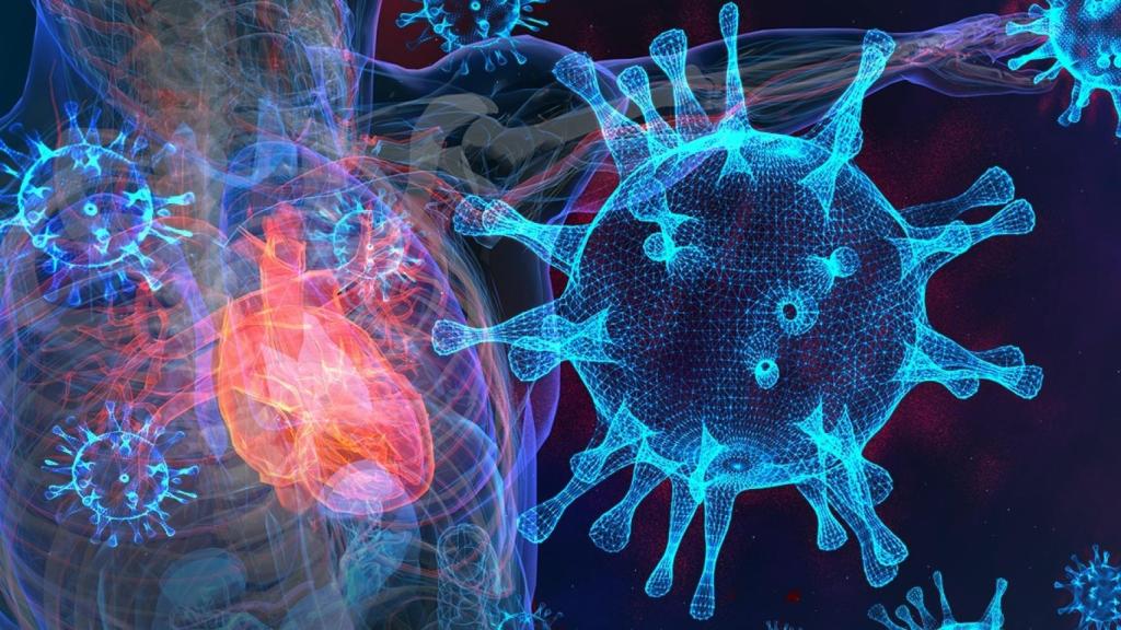 Relación entre infección por Covid y corazón.