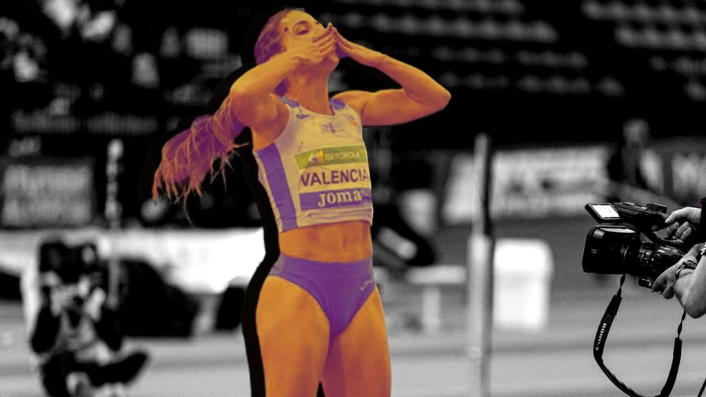 Maribel Pérez, en un fotomontaje.