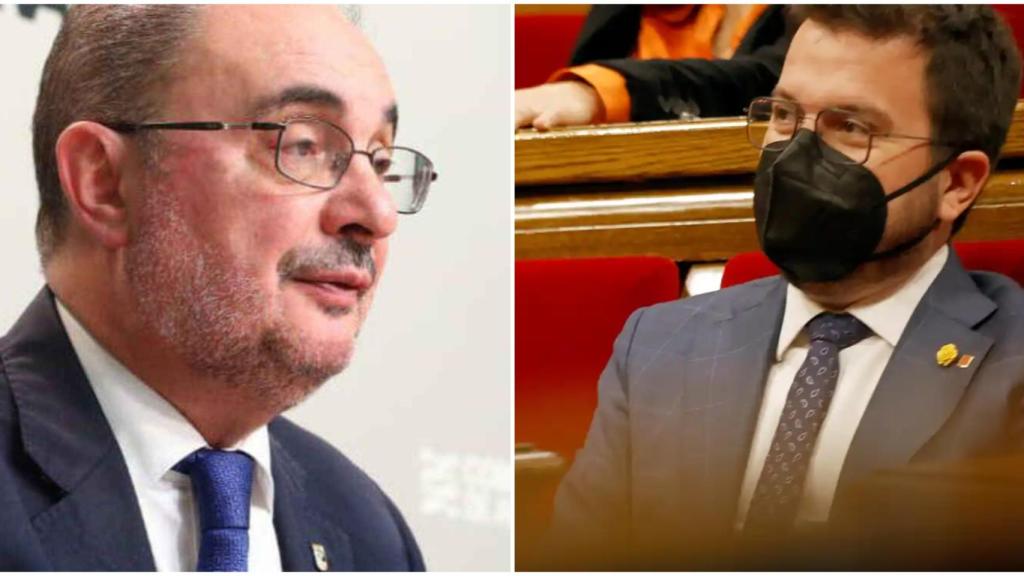 Javier Lambán y Pere Aragonés