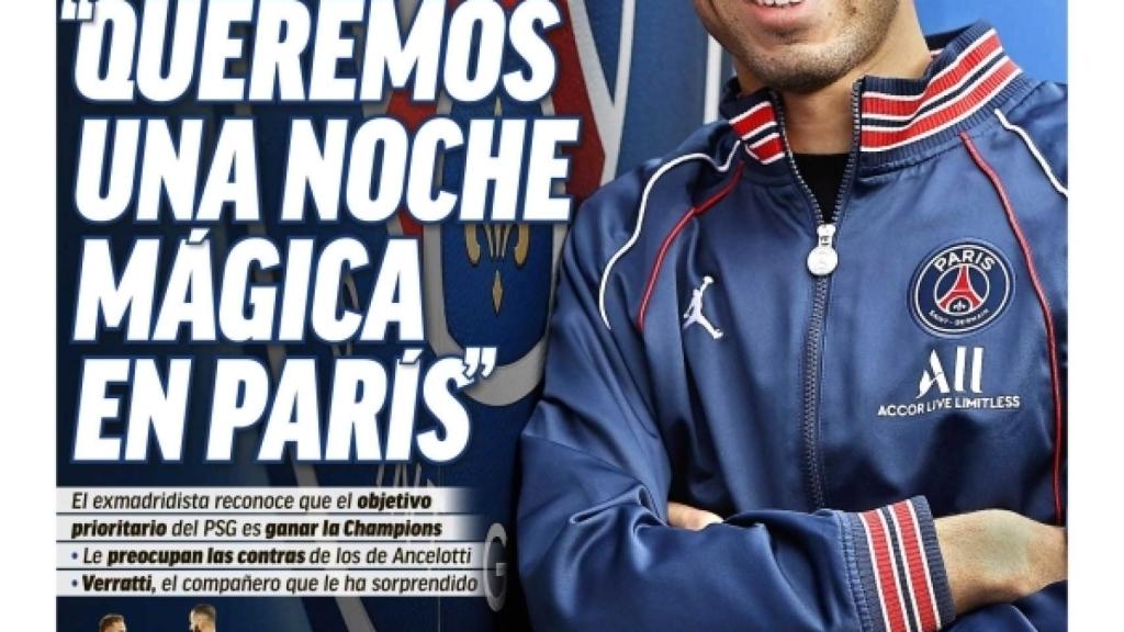 La portada del diario MARCA (14/02/2022)