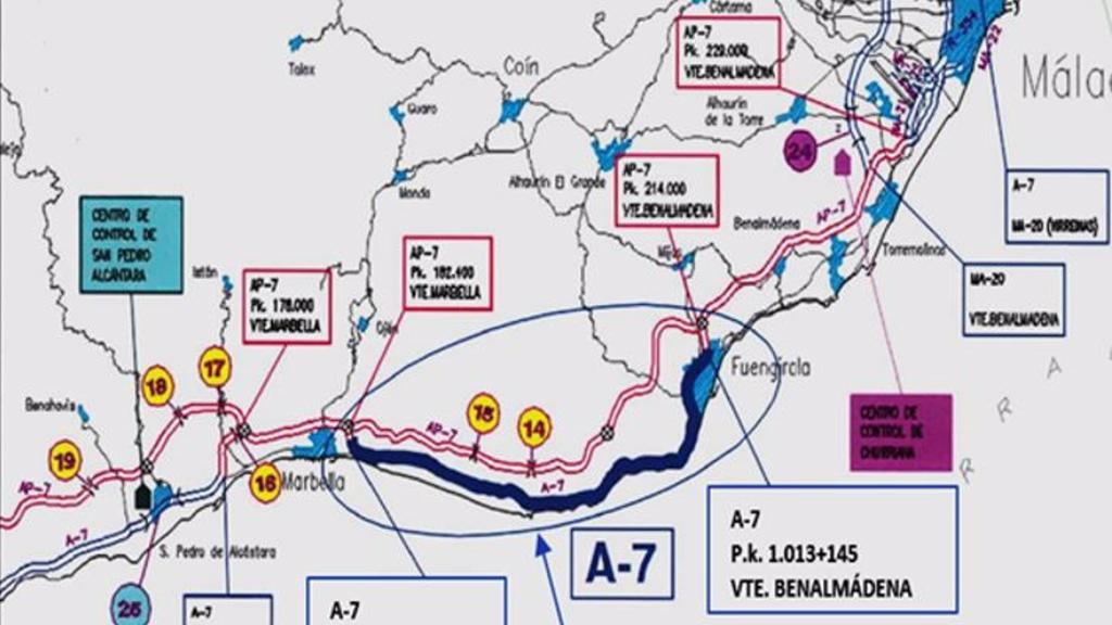 Un mapa con el lugar de la actuación.