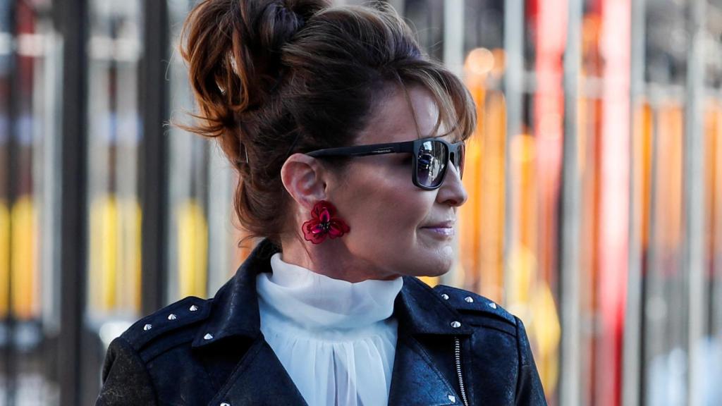 Sarah Palin llega al Tribunal de los Estados Unidos en el distrito de Manhattan , en Nueva York.