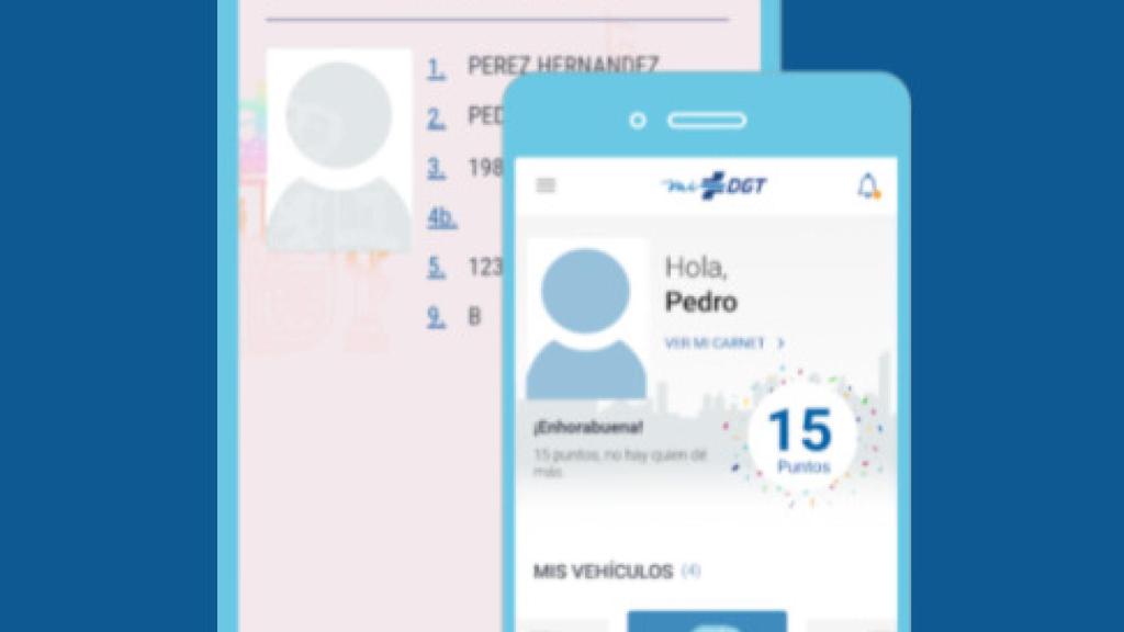 Permiso de conducción en formato digital