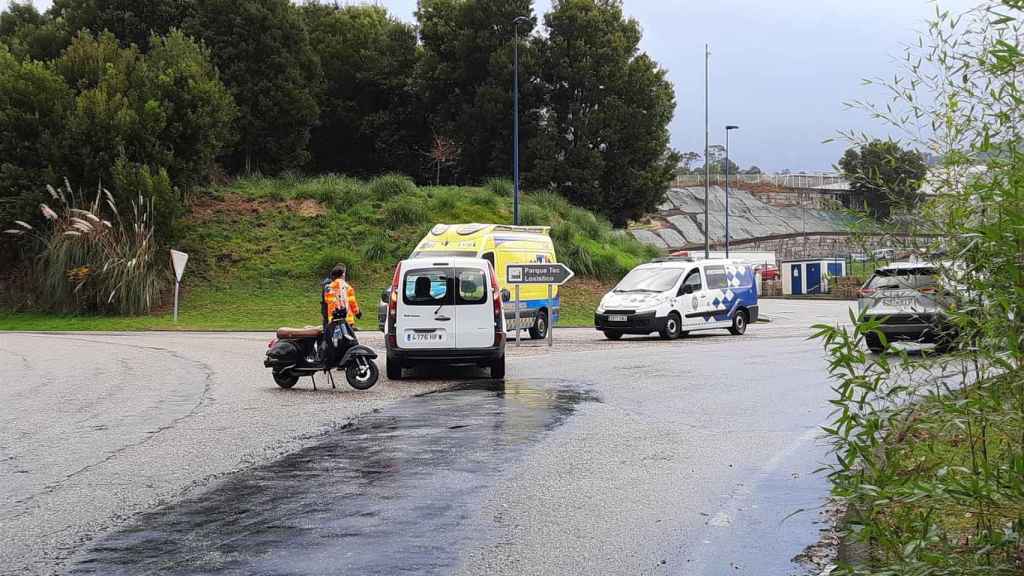 Imagen tras el accidente.