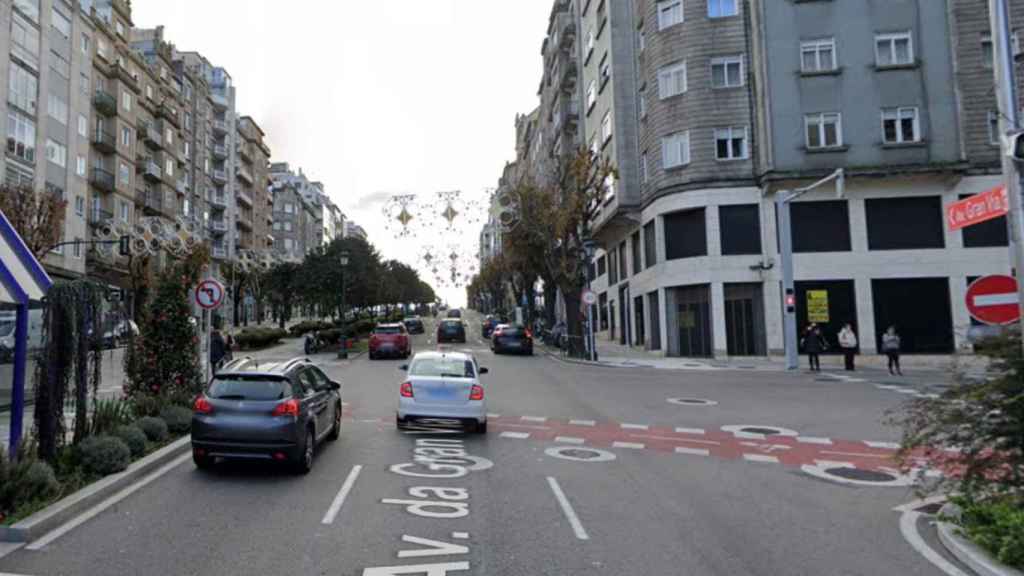 Cruce entre Gran Vía y Venezuela.