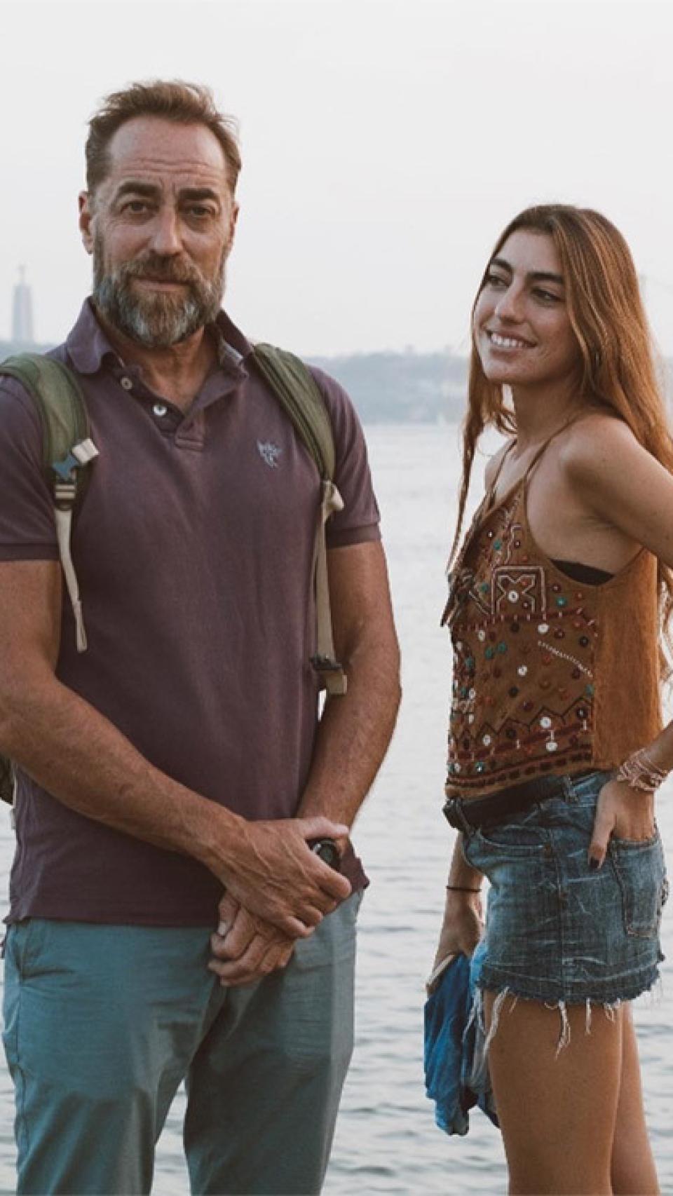 Claudia junto a su padre, Miguel Ángel Jiménez.