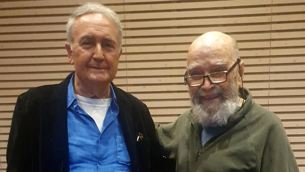 El escritor Vicente Molina Foix y el compositor Luis de Pablo. Foto: Javier del Real
