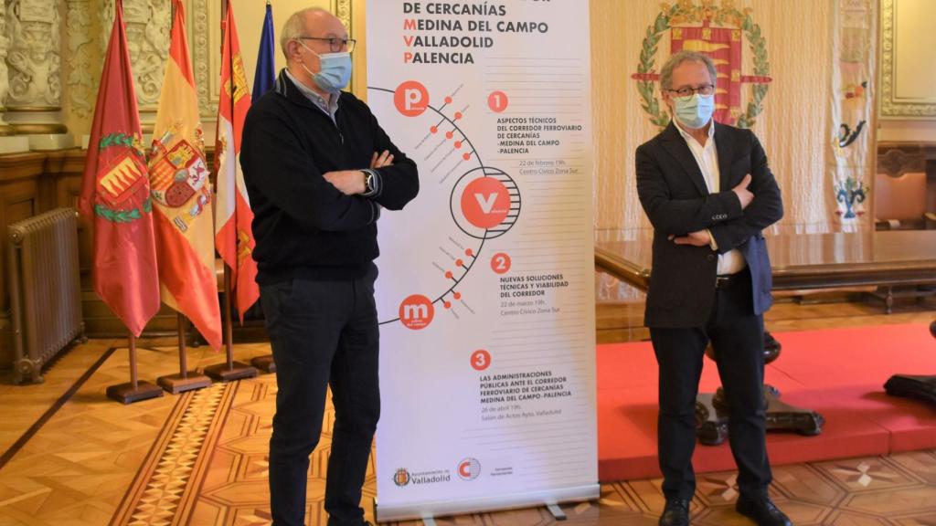 Manuel Saravia y Carlos López-Inclán en la presentación de la jornadas