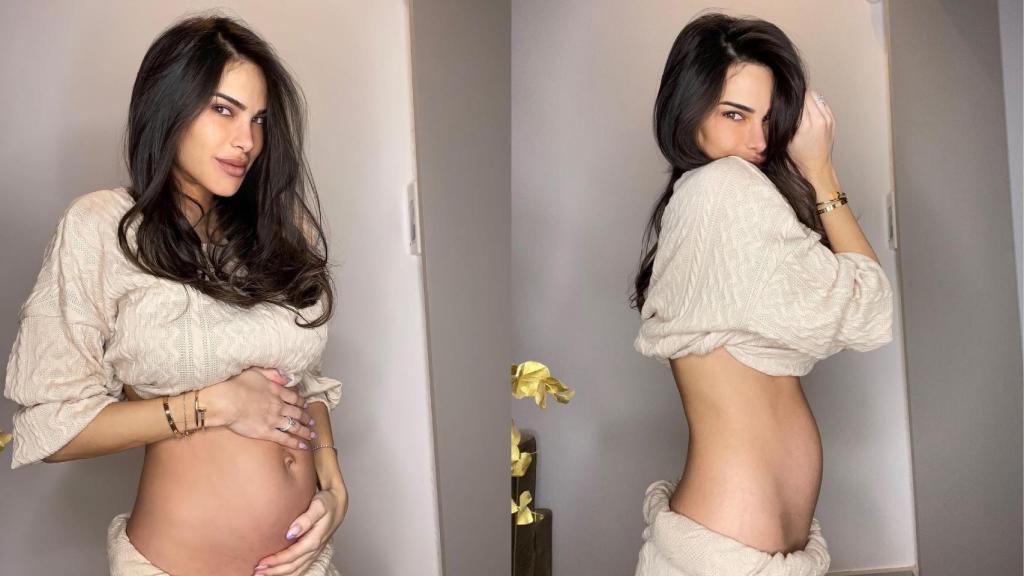 Una semana más, escribía Carla Barber el 13 de febrero junto a la imagen, celebrando sus 29 semanas de embarazo.