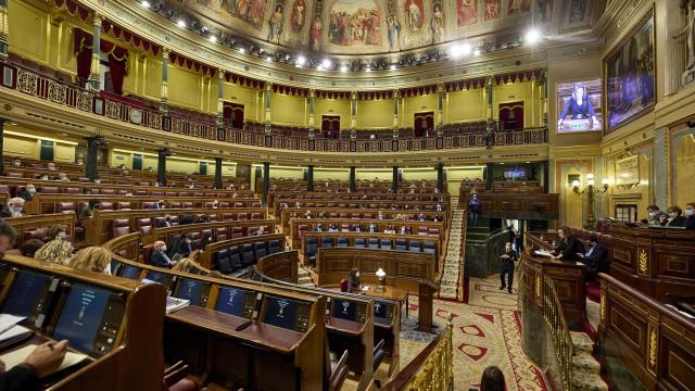 La sesión plenaria en el Congreso de los Diputados de este lunes 15 de febrero.