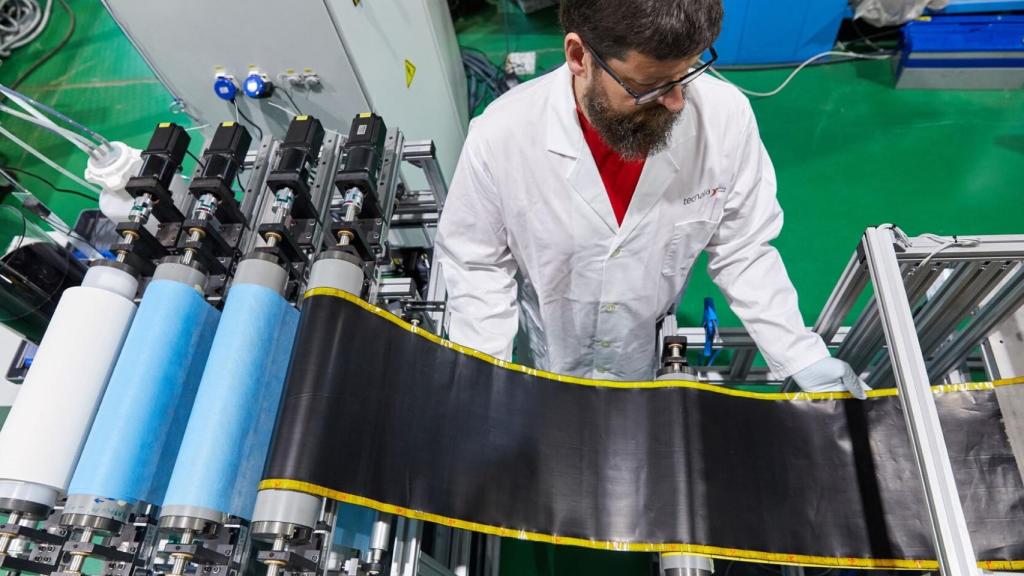 Fabricación de buckypaper en las instalaciones creadas por Tecnalia.