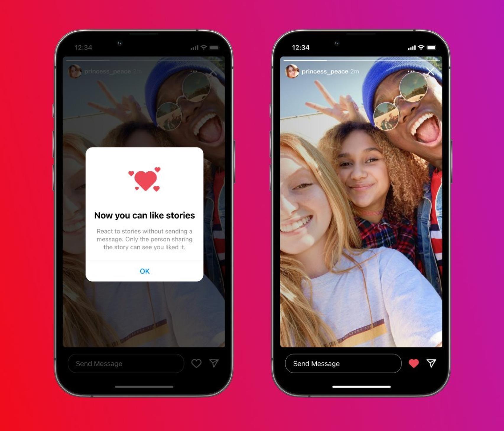 Me Gusta en las Historias de Instagram