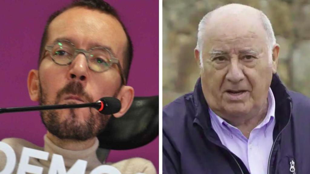 Echenique y Amancio Ortega en un fotomontaje.