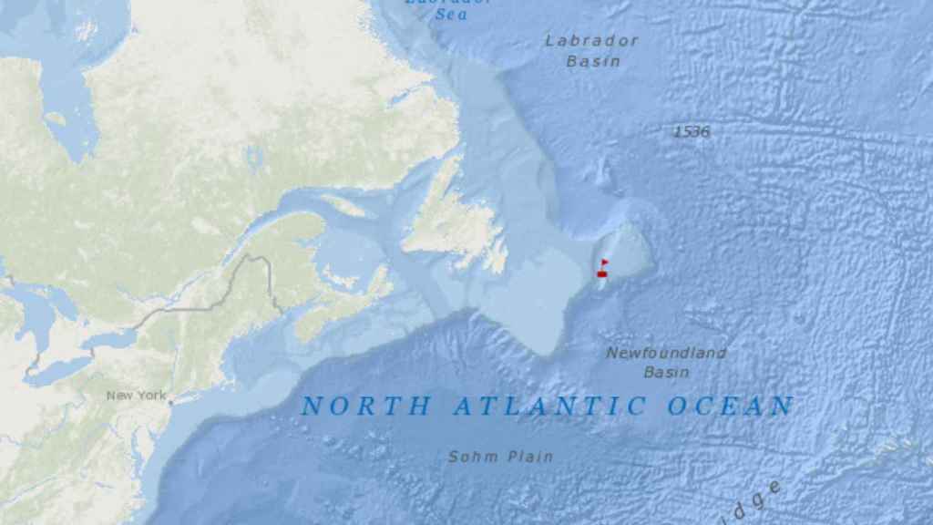 Zona en la que naufragó el pesquero ‘Villa de Pitanxo’.