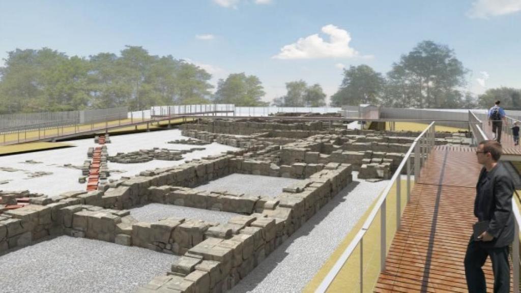 Infografía del proyecto de puesta en valor de la villa romana de Manilva.