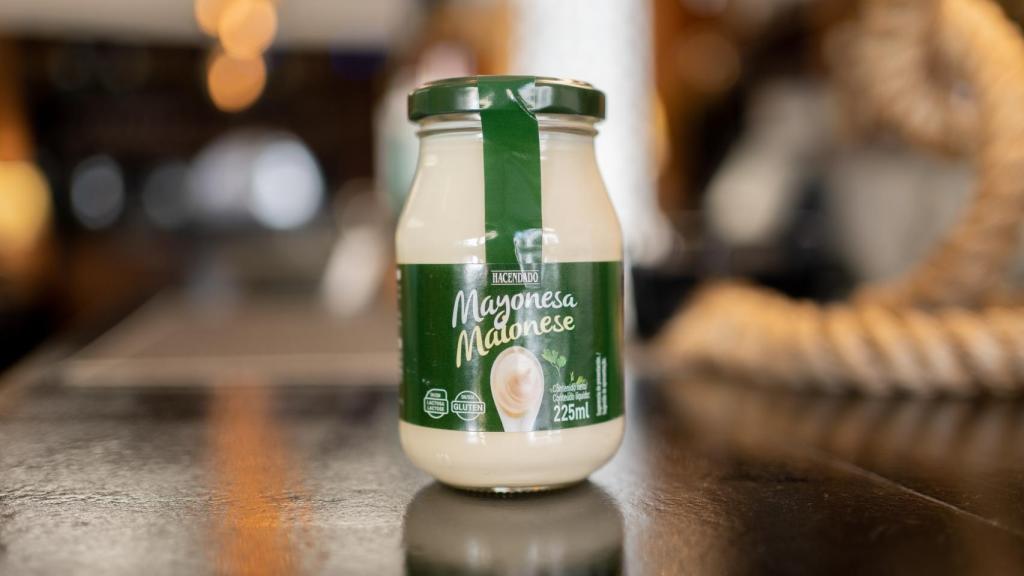 El bote de mayonesa de Hacendado, la marca blanca de Mercadona.