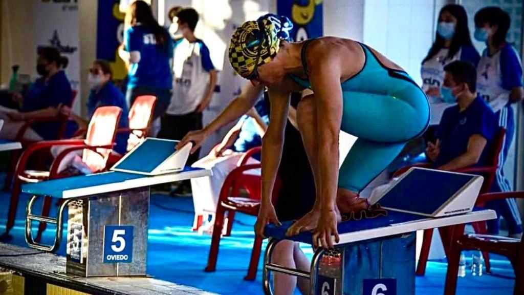 Almudena Quereda en una competición.