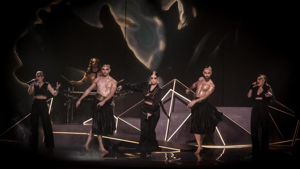 Tanxugueiras durante su actuación en el Benidorm Fest.