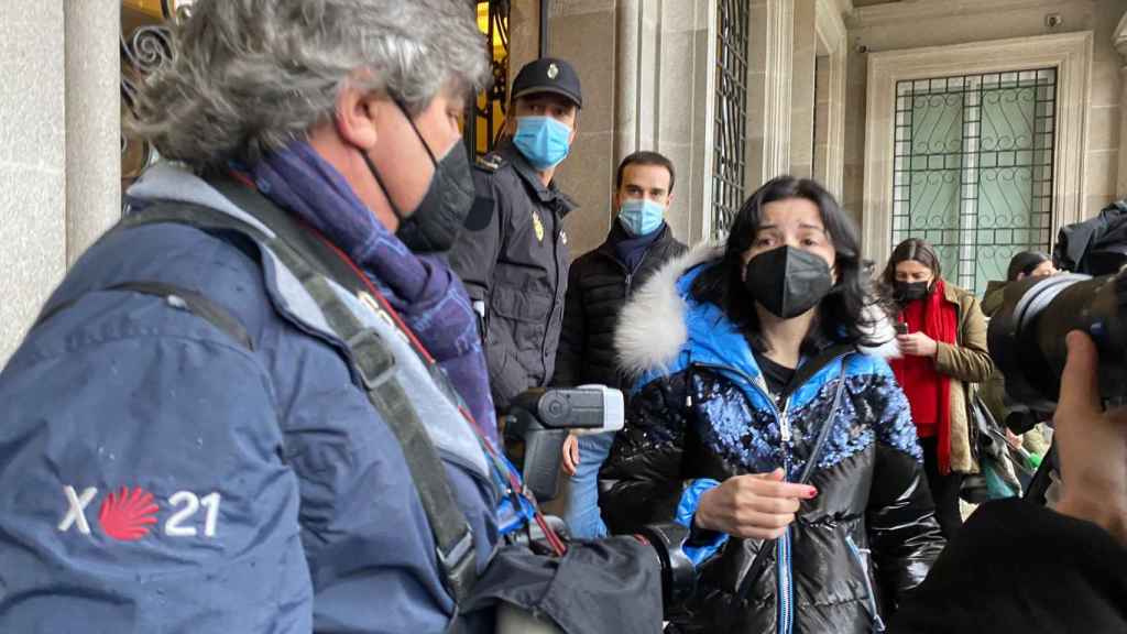 María José de Pazo, hija de uno de los tripulantes del Villa de Pitanxo.