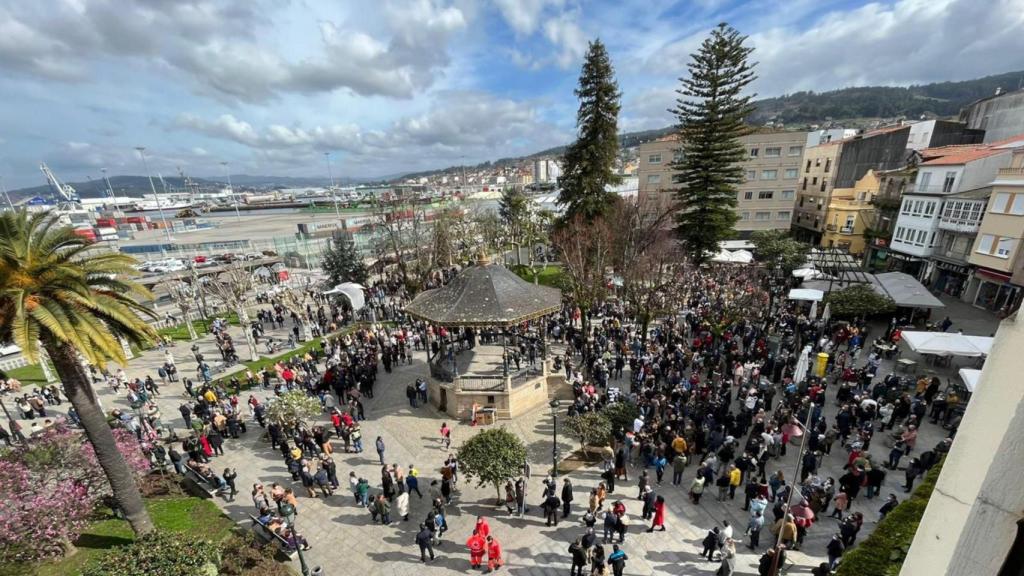 Concentración en la Alameda de Marín (Pontevedra).