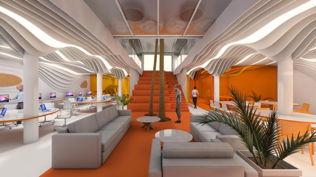 Zona del sótano del edificio proyectado.