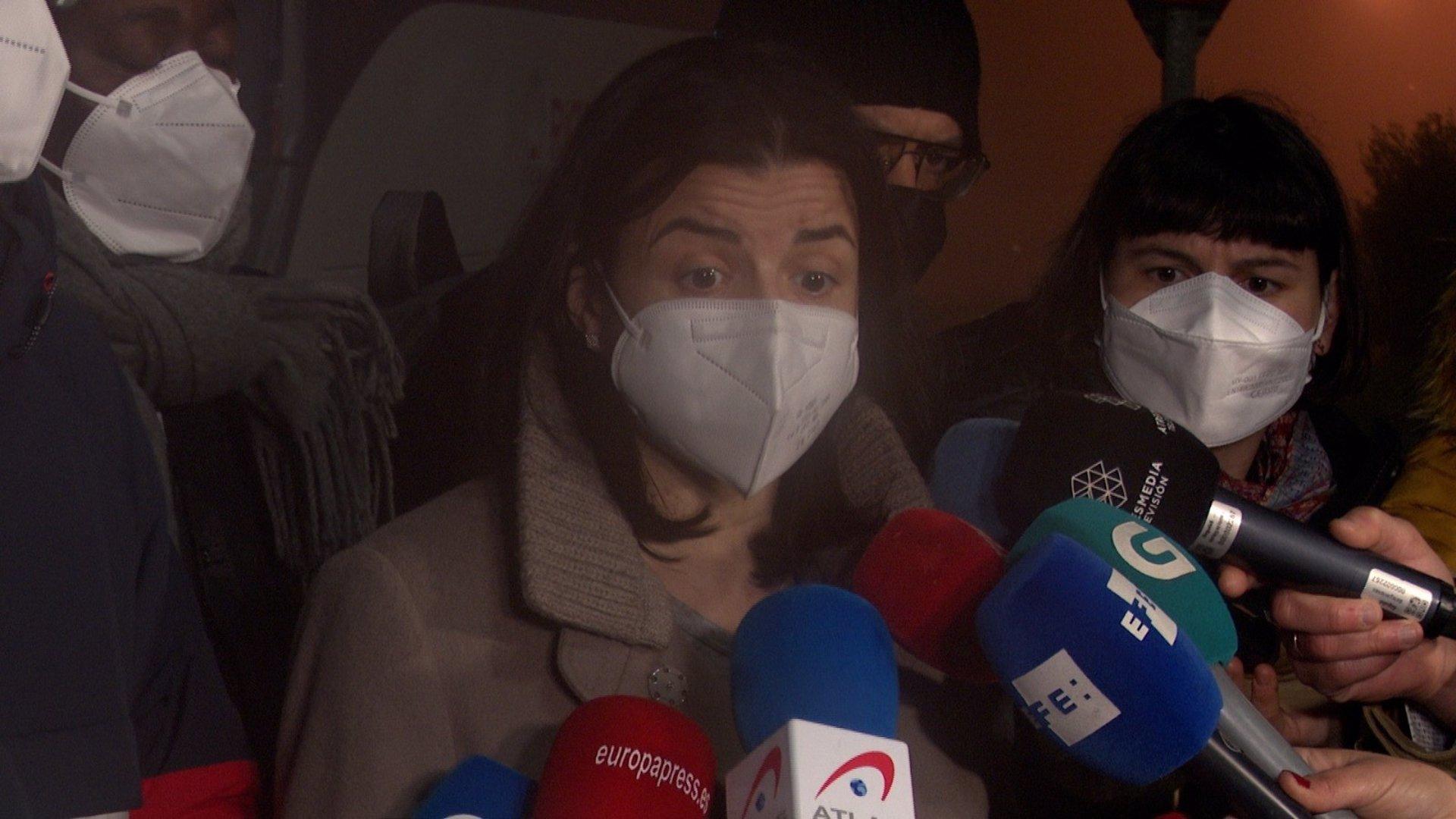 María José de Pazo, hija de Francisco de Pazo, realiza declaraciones tras reunirse con Pedro Sánchez. Foto: EP